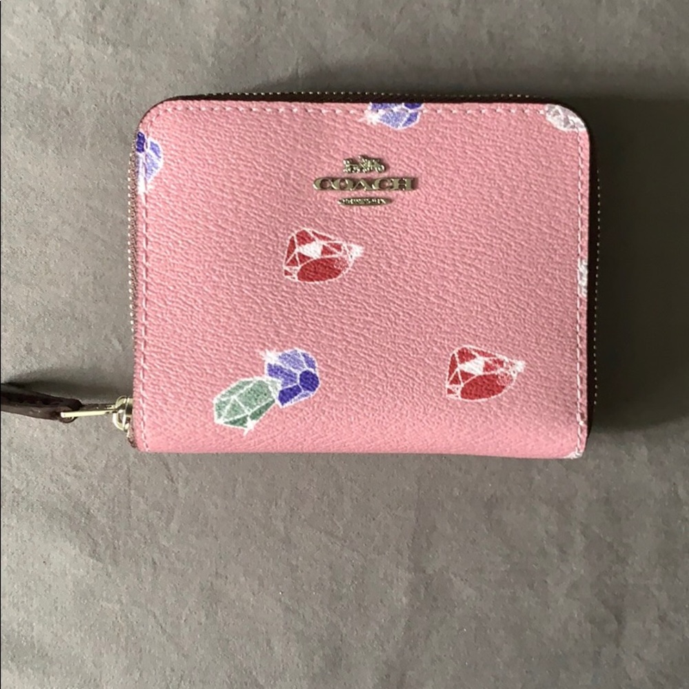 BNWT COACH x DISNEY “PINK GEM” WALLET